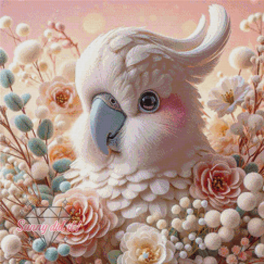 Lovely Bird by Teddy's Kreativchaos 60x60cm 100 Farben