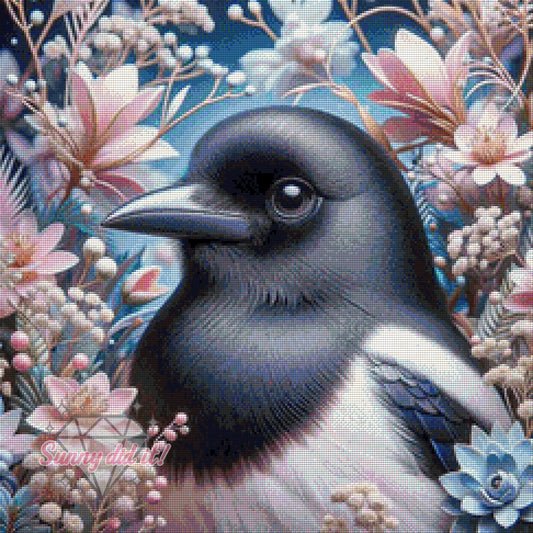 Pretty Elster by Teddy's Kreativchaos 60x60cm 100 Farben