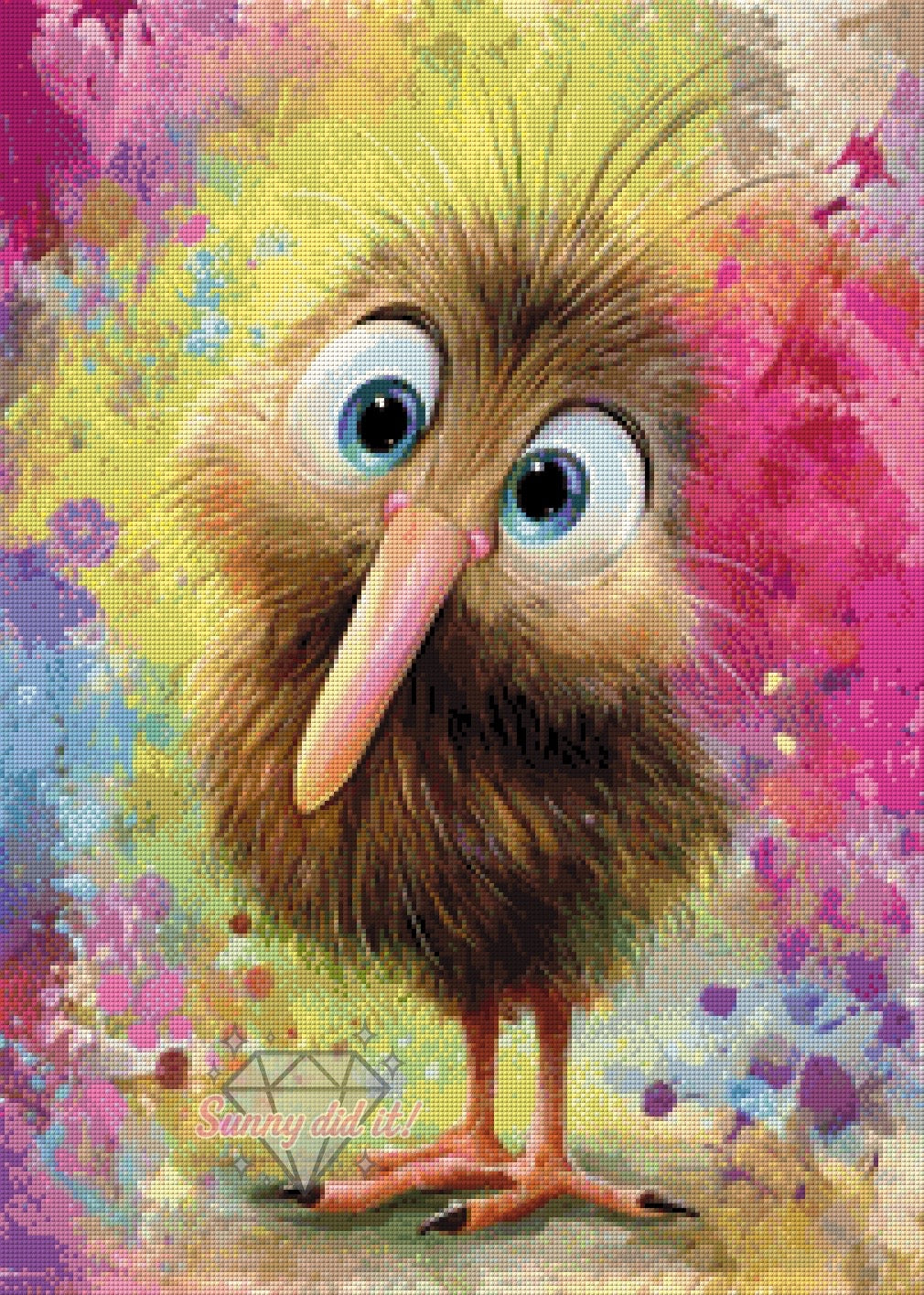 Bunter Kiwi by CaroFelicia 50x70cm 115 Farben
