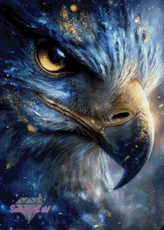 Der Blick - Adler by CaroFelicia 50x70cm 105 Farben