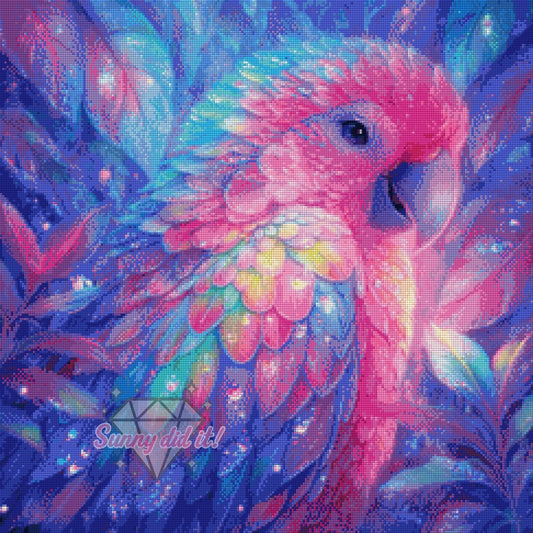 Parrot by Shiny Unicorn Ai 60x60cm 85 Farben