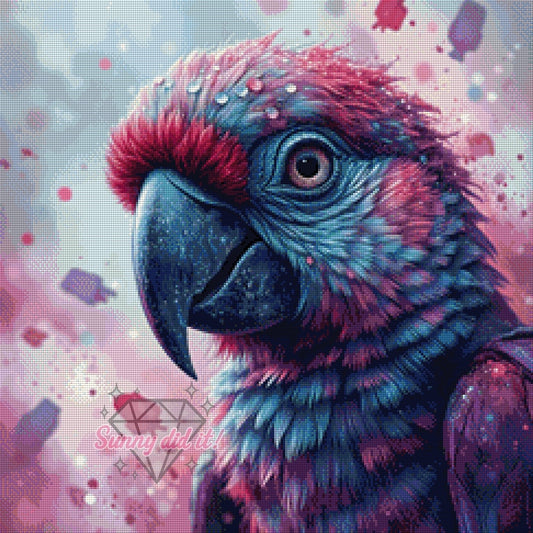 Pink Parrot by Sunny did it! 60x60cm 100 Farben