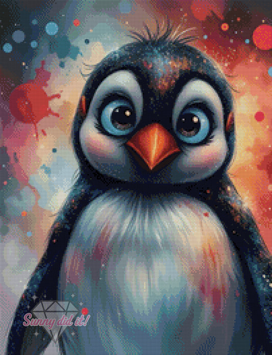 Kleiner Pinguin by Sunny did it! 50x65cm 105 Farben