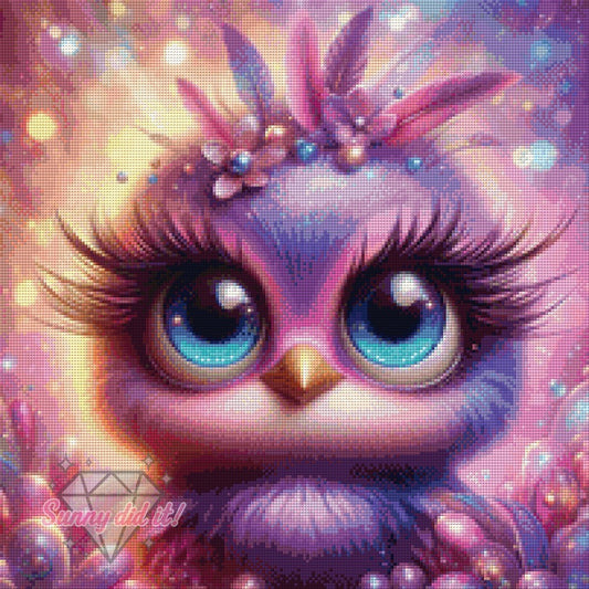 Lila Vögelchen by Sandra's KI Designs 50x50cm 105 Farben