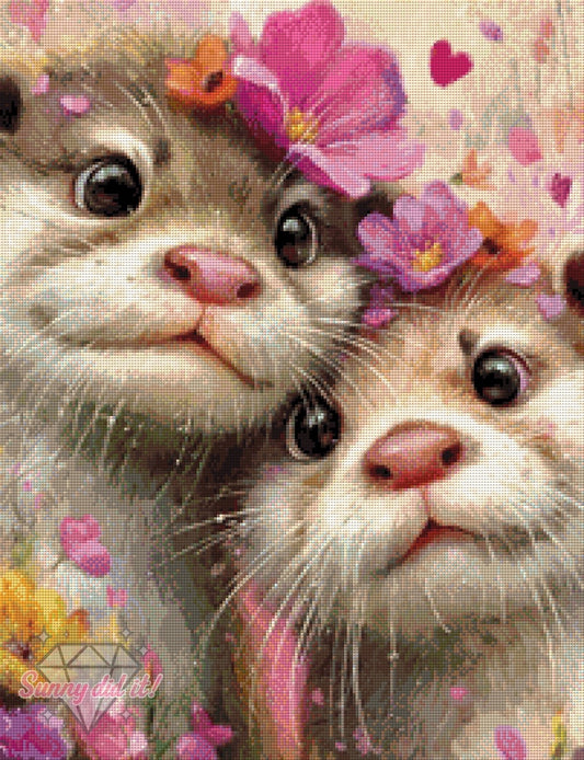 Love you like no Otter by CaroFelicia 50x65cm 90 Farben