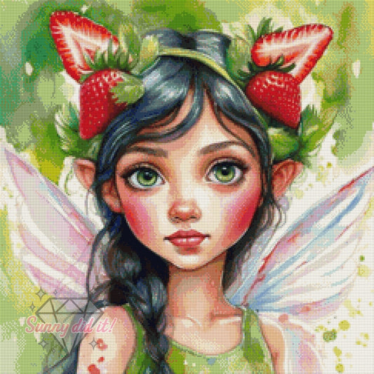 Strawberry Fairy by Cre8tive Diamond Art 60x60cm 100 Farben