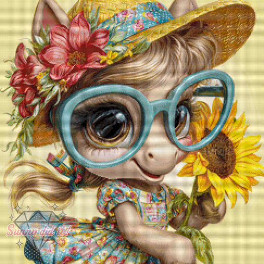 Susi Sonnenblume by Funkelreich 60x60cm 110 Farben