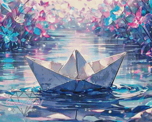 Papier auf Reisen by tiki_DIAMONDS.ai 60x75cm 80 Farben