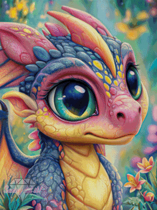 Farbendrache by Sweet_Loco_AI 60x80cm 105 Farben