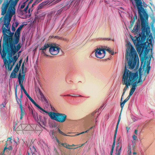 Gamergirl by Funkelreich 60x60cm 125 Farben