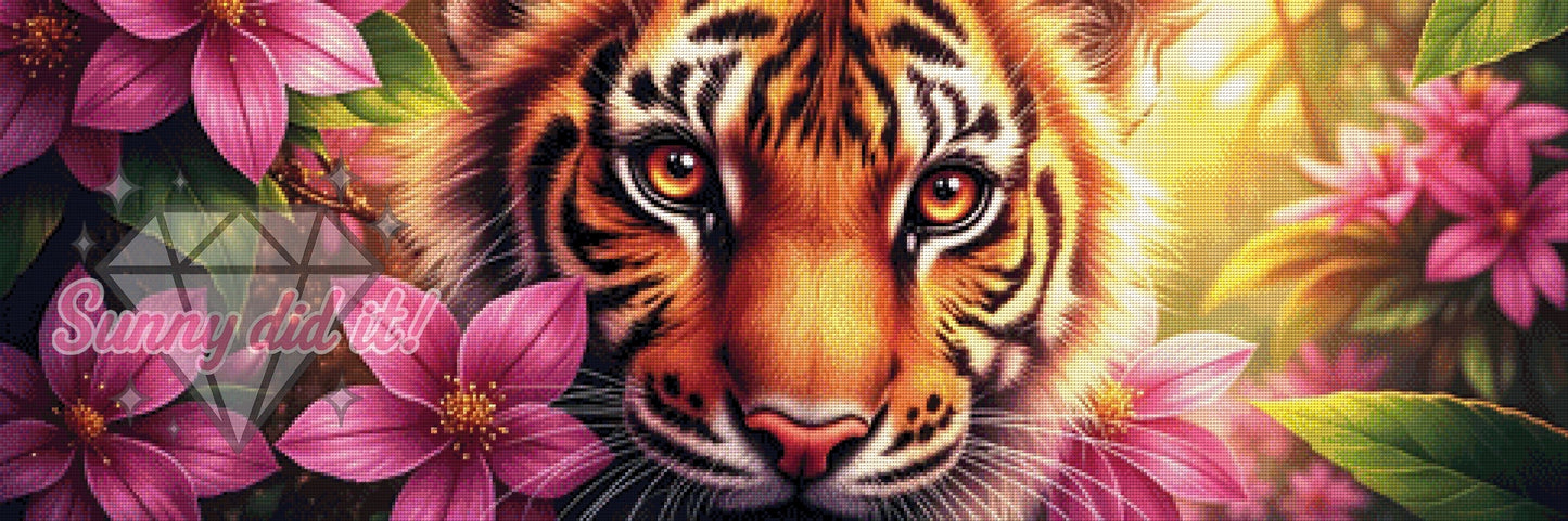 Tiger by Sunny did it! 120x40cm 235 Farben