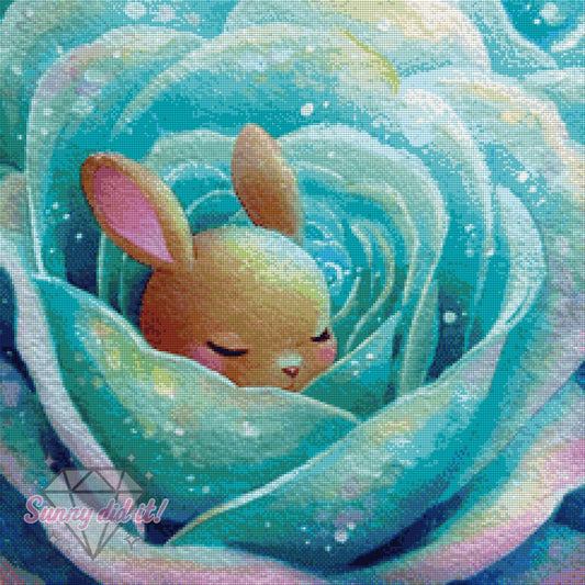 Schlafplatz im Kohl by Shiny Unicorn Ai 60x60cm 85 Farben