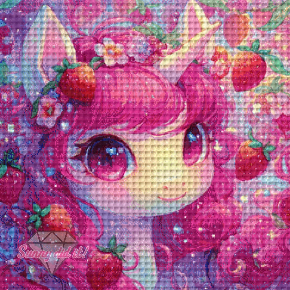 Another Unicorn by Shiny Unicorn Ai 60x60cm 90 Farben