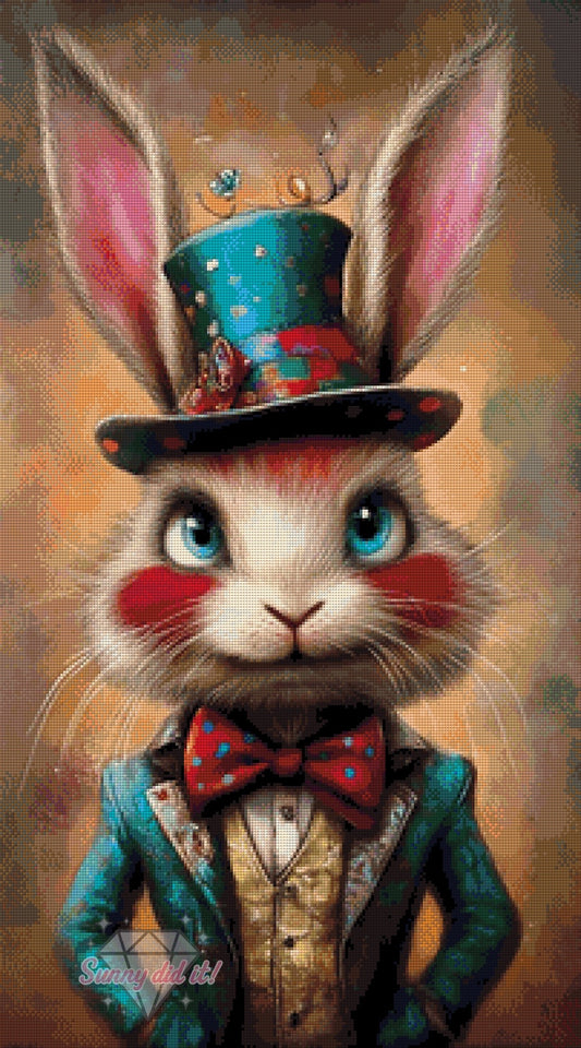 Hatter Bunny by CaroFelicia 50x90cm 105 Farben