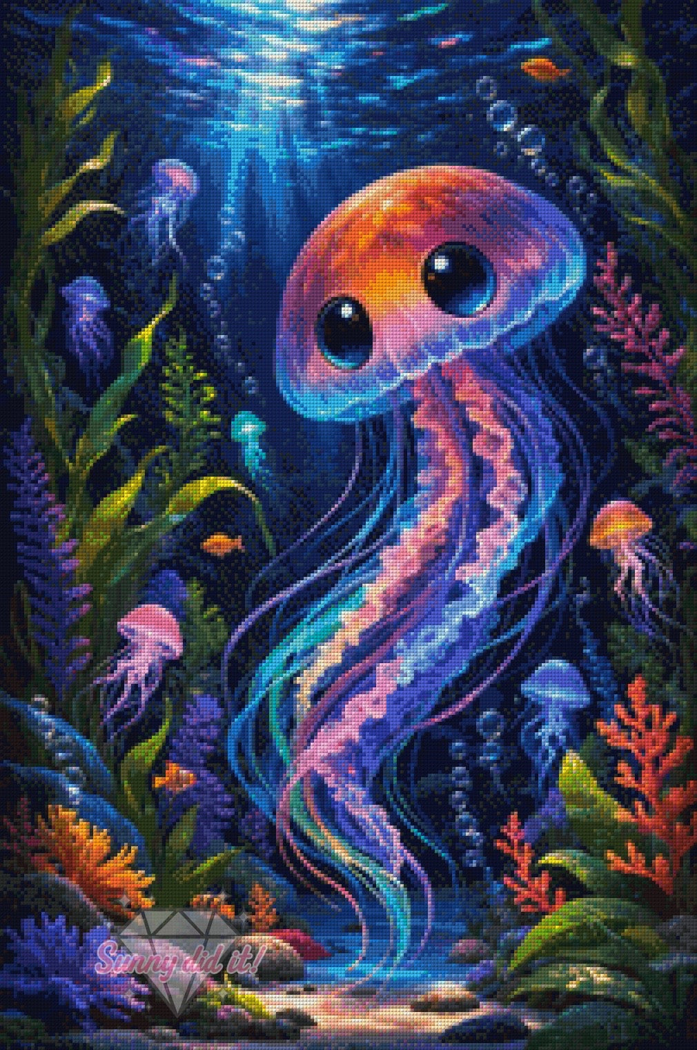 Underwater World by Christa.fe KI 50x75cm 115 Farben