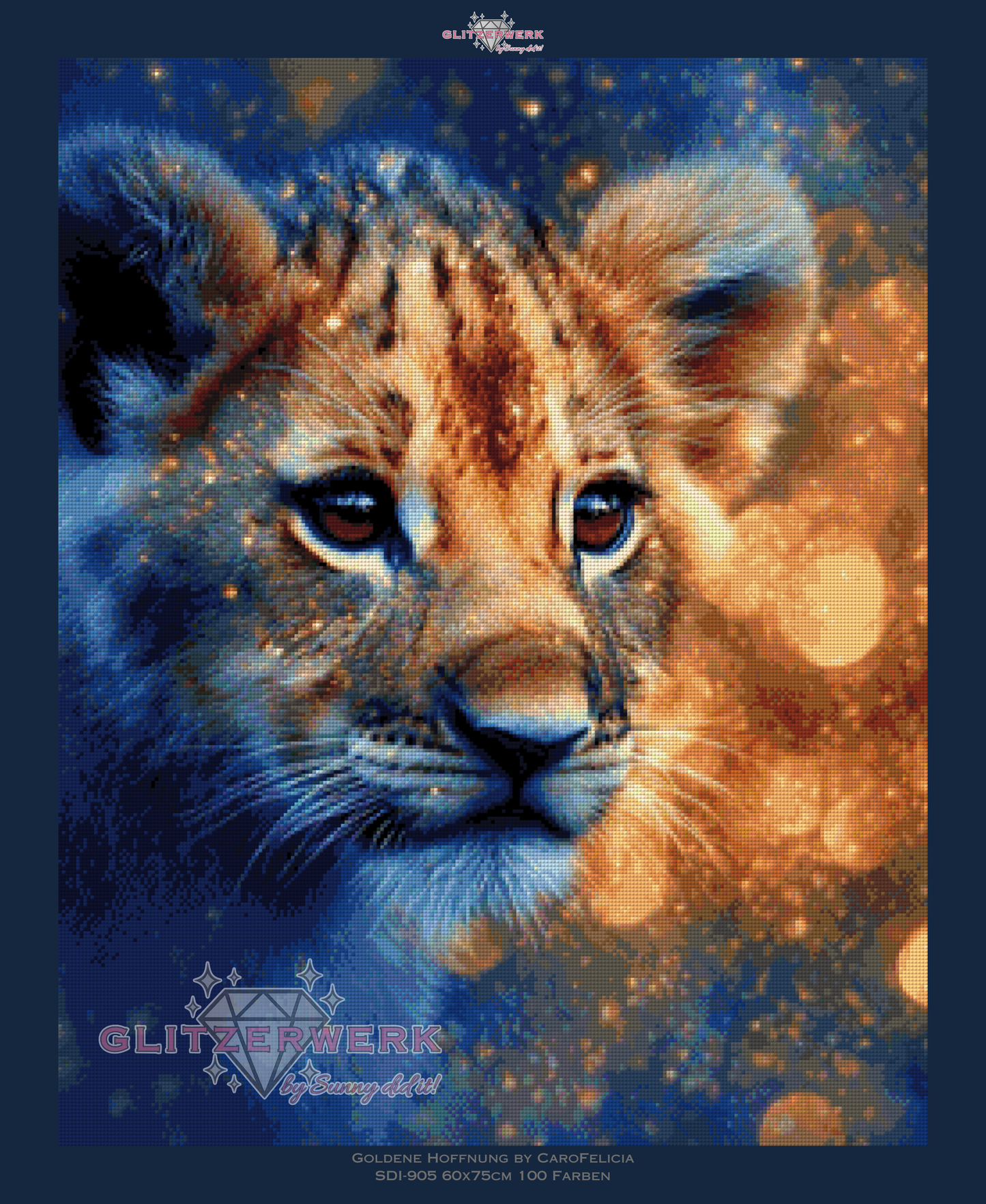 Goldene Hoffnung by CaroFelicia 60x75cm 75 Farben