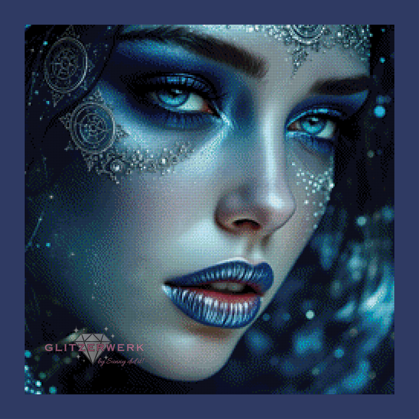 Blue Queen by Sunny did it! 60x60cm 110 Farben