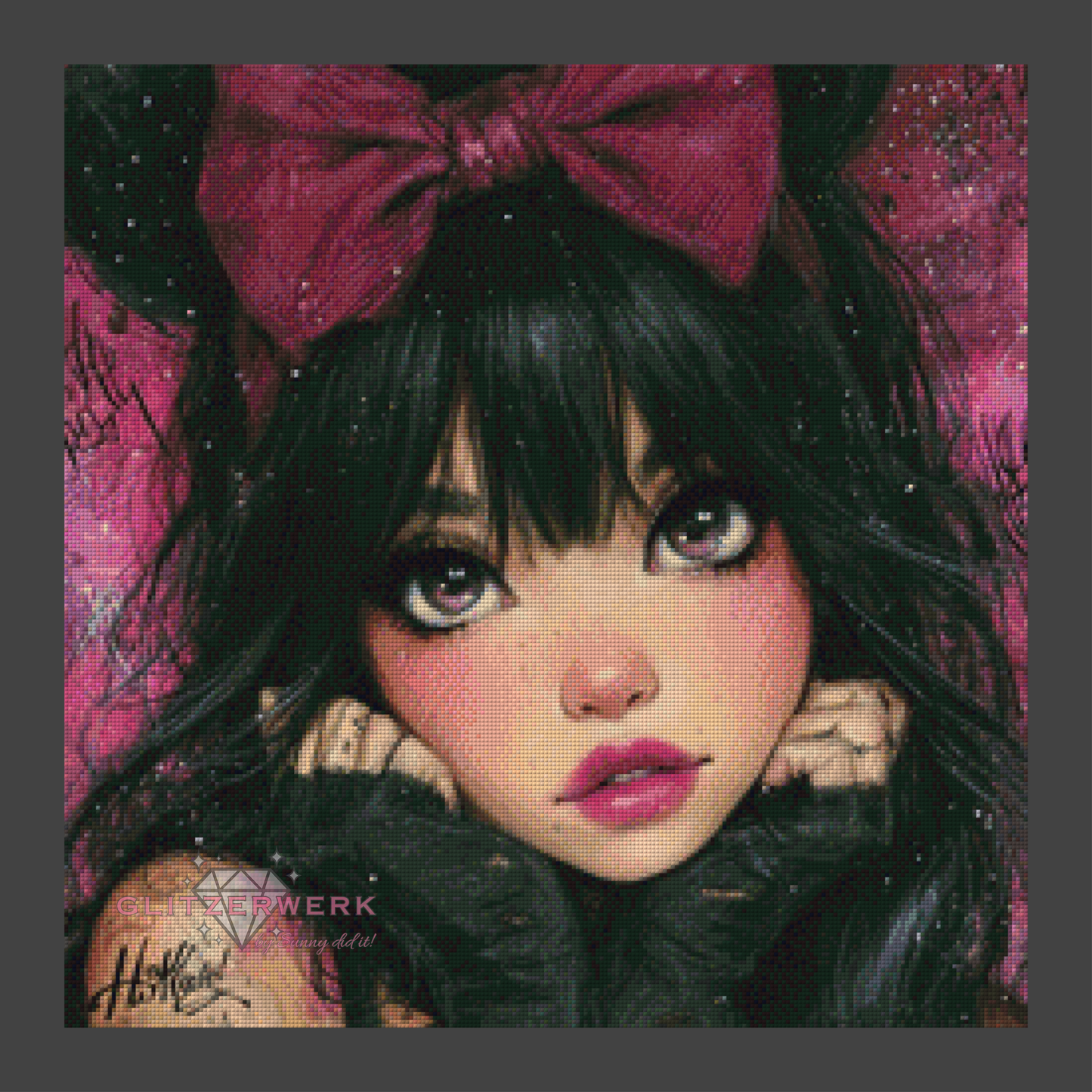 Pink Bow Dream by CaroFelicia 60x60cm 90 Farben