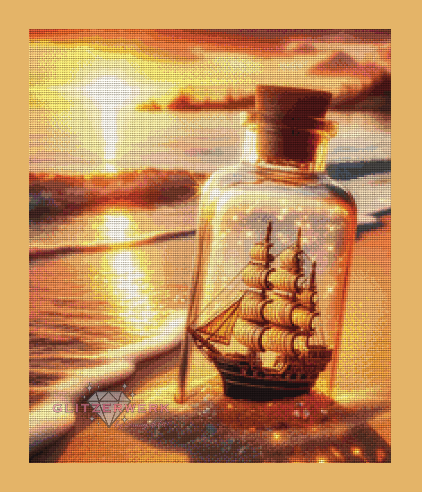 Golden Voyage by Sandra's KI Designs 50x60cm 80 Farben