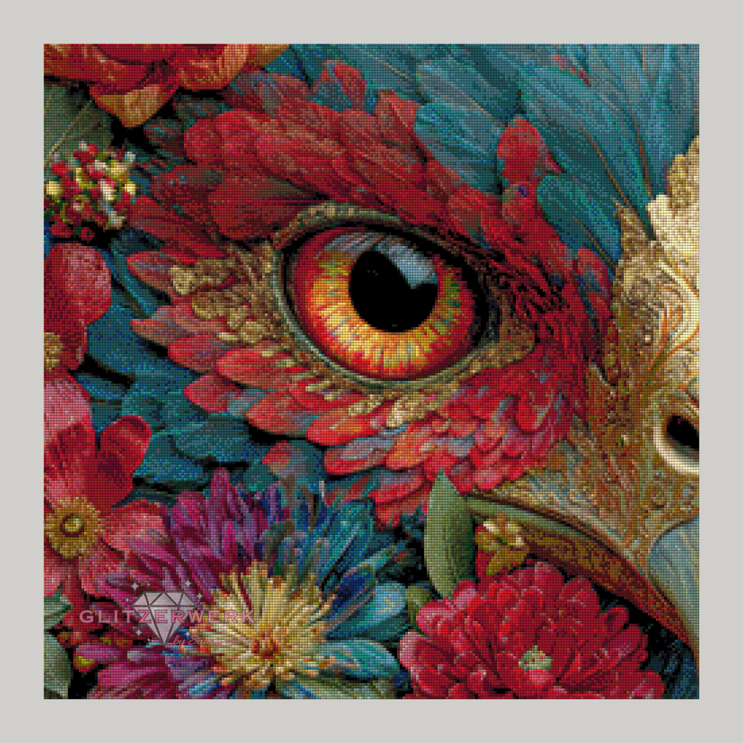 Auge des Phönix by Funkelreich 60x60cm 115 Farben