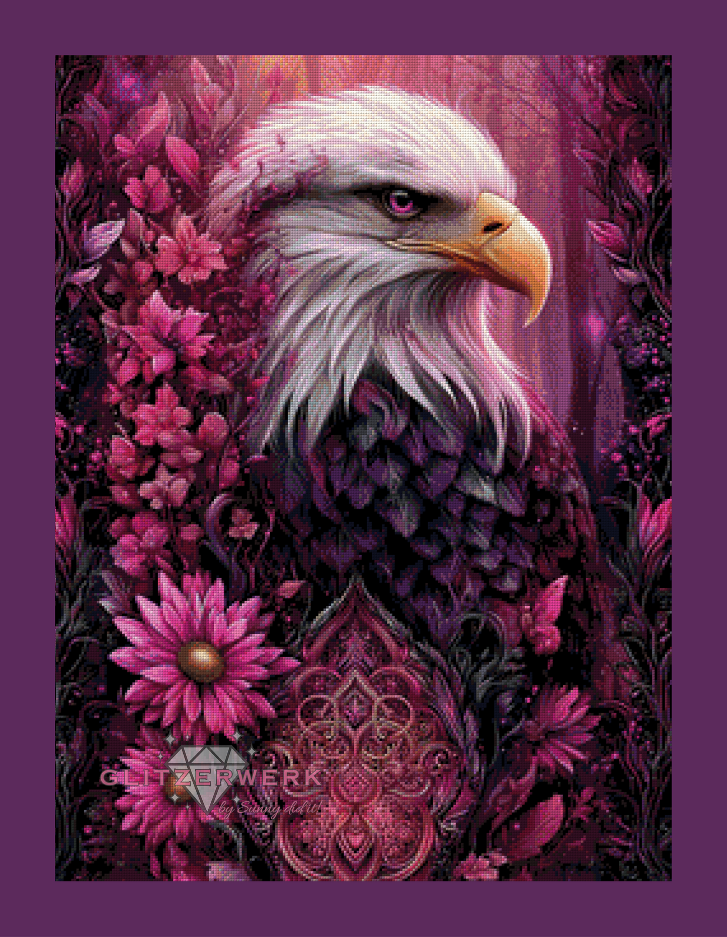 Crimson Majesty by Sweet_Loco_AI 60x80cm 85 Farben