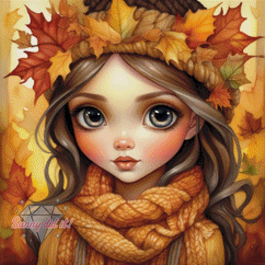 Mädchen des goldenen Oktobers by Cre8tive Diamond Art