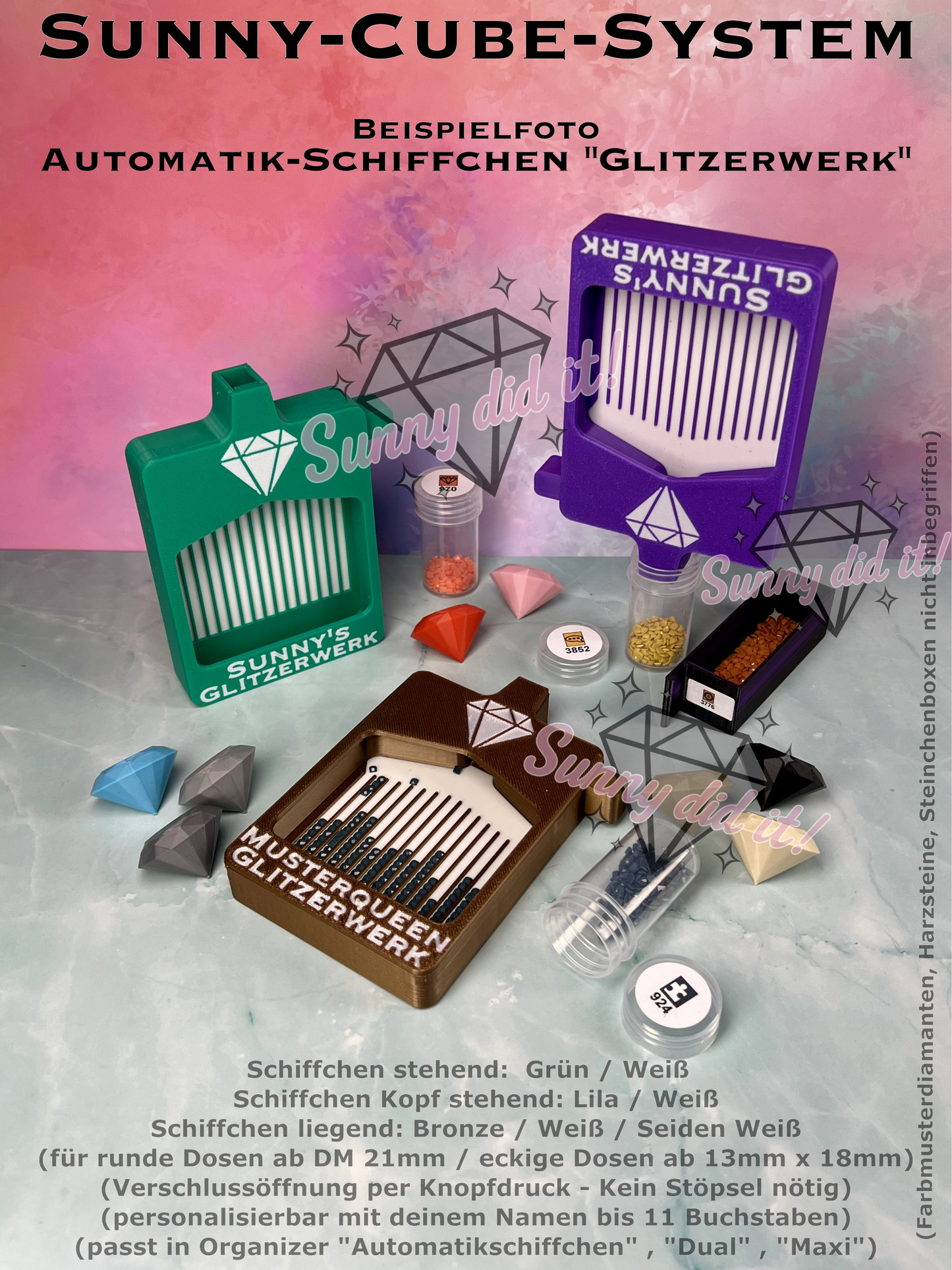 "Glitzerwerk" Automatikschiffchen