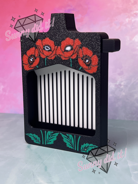 Automatikschiffchen "Mohnblumen"