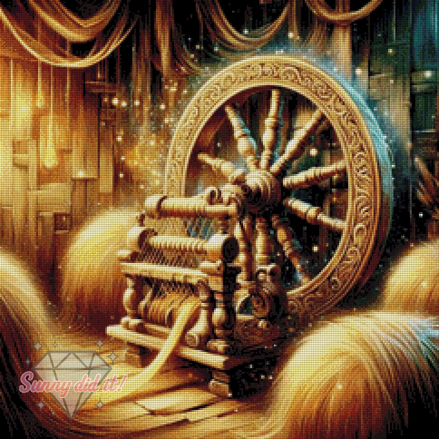 Stroh zu Gold by Teddy's Kreativchaos 60x60cm 120 Farben