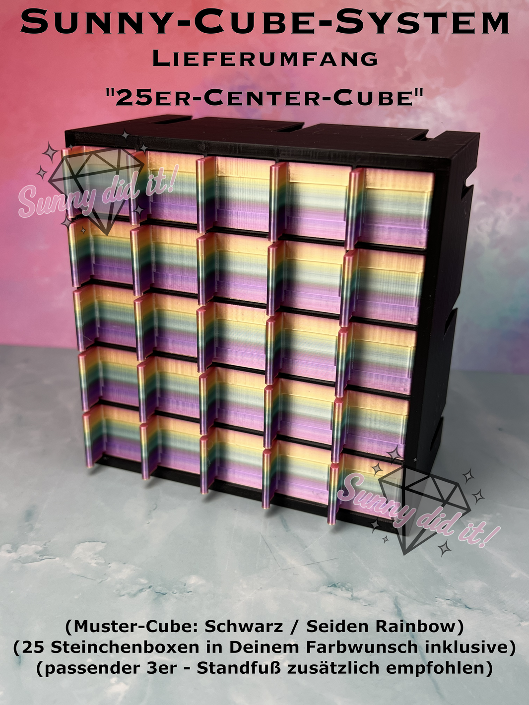 Modulares Sunny-Cube-System – Sunny did it! Diamond Painting und mehr