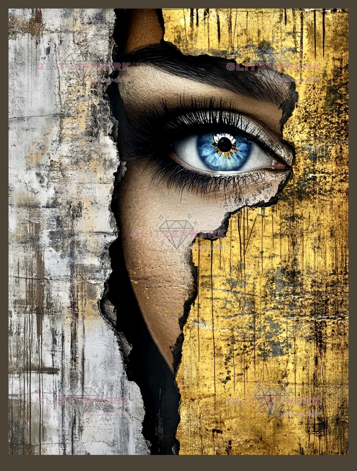 Blick durch die Wand by CaroFelicia 60x80cm 97 Farben