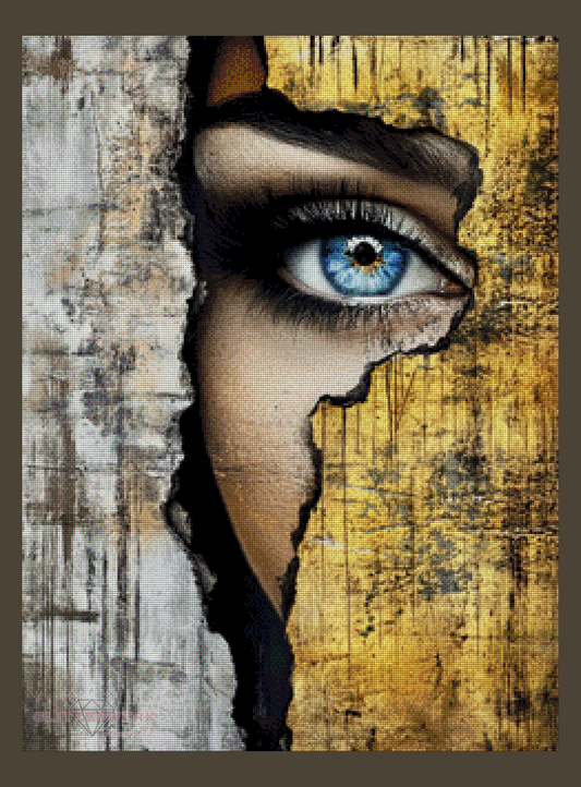 Blick durch die Wand by CaroFelicia 60x80cm 97 Farben