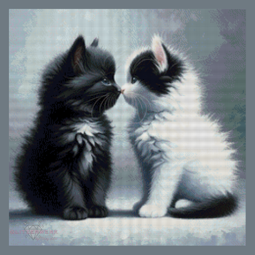 Nase an Nase by CaroFelicia 60x60cm 54 Farben