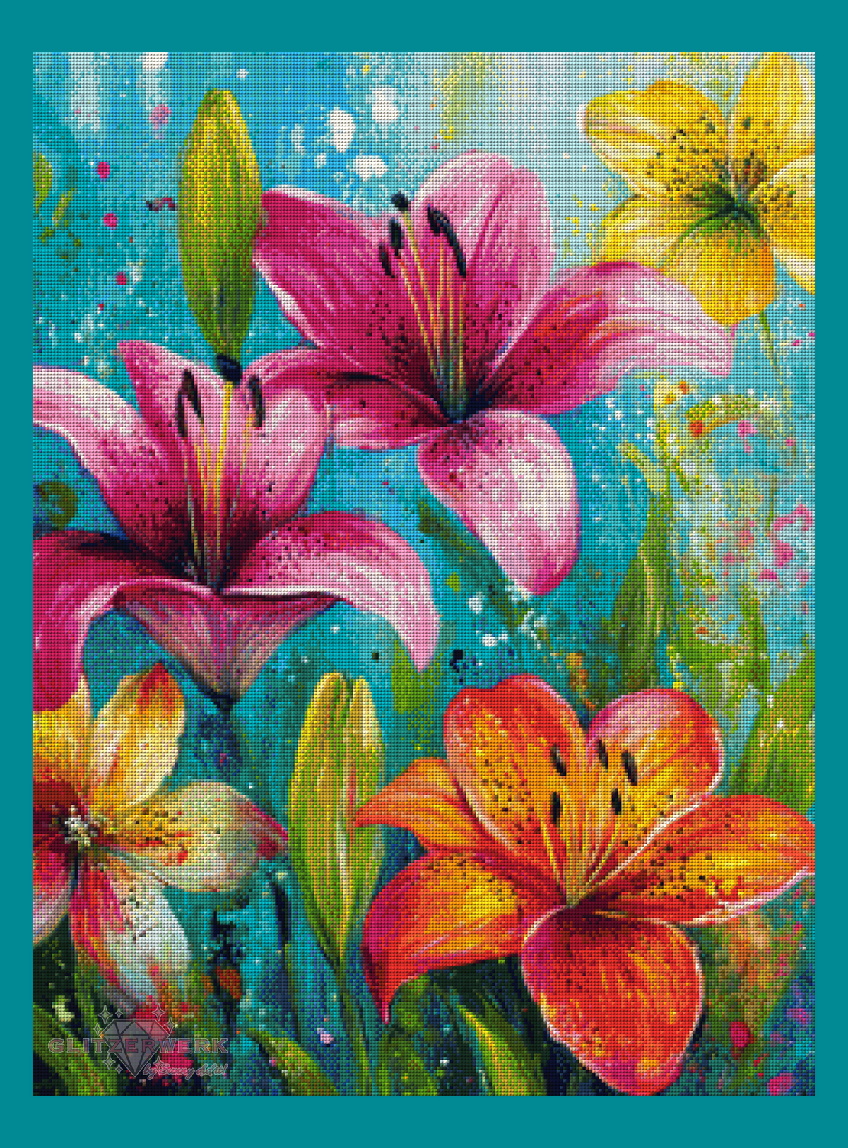Frühlingserwachen by CaroFelicia 60x80cm 130 Farben