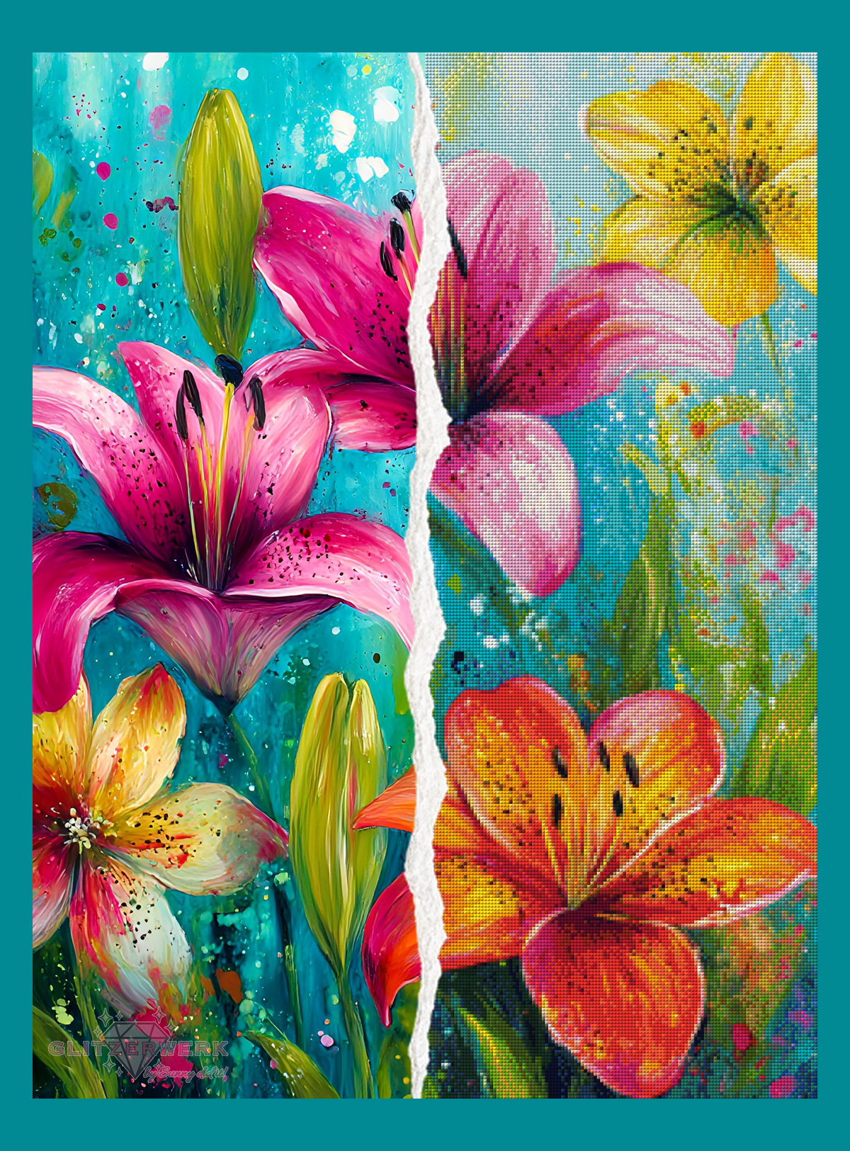 Frühlingserwachen by CaroFelicia 60x80cm 130 Farben