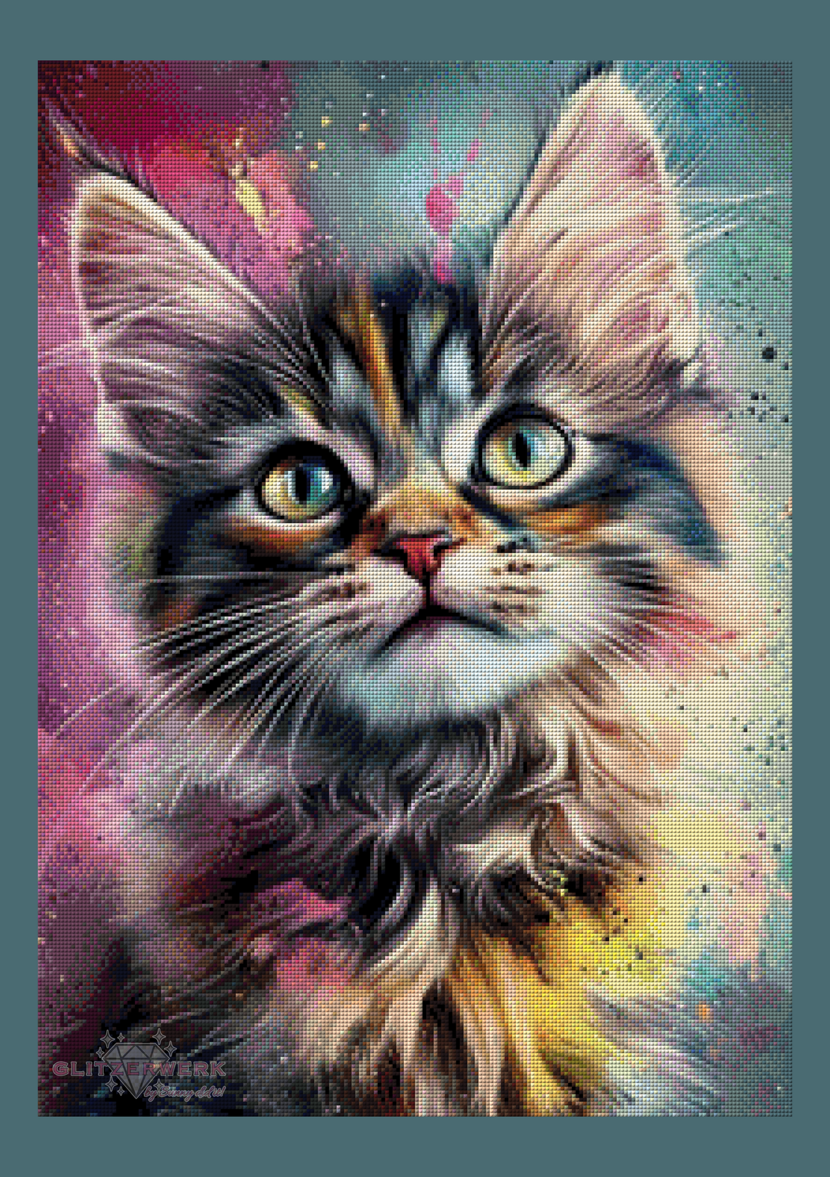 Kitty Samtpfote by CaroFelicia 50x70cm 117 Farben