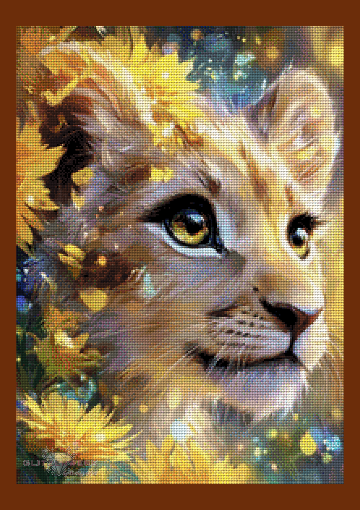 König der Sonnenblüten 2.0 by CaroFelicia 50x70cm 123 Farben