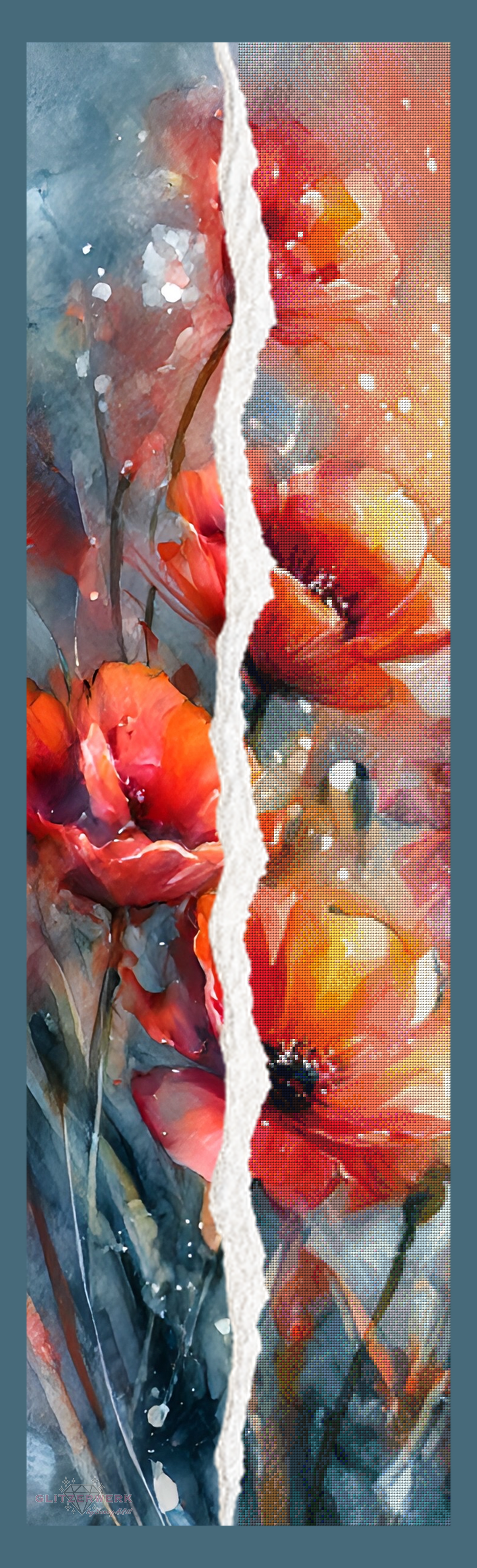 Tanz der Mohnblumen 1 by CaroFelicia 40x140cm 140 Farben
