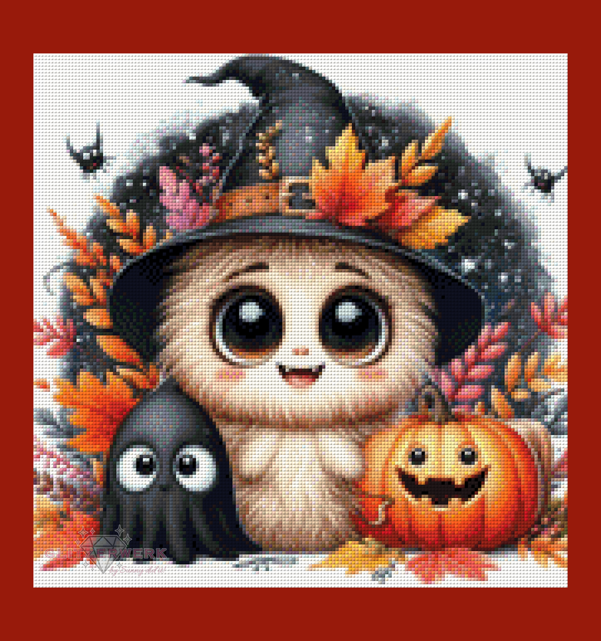 Herbstzauber und Hexenspaß by Cre8tive Diamond Art 40x40cm 115 Farben