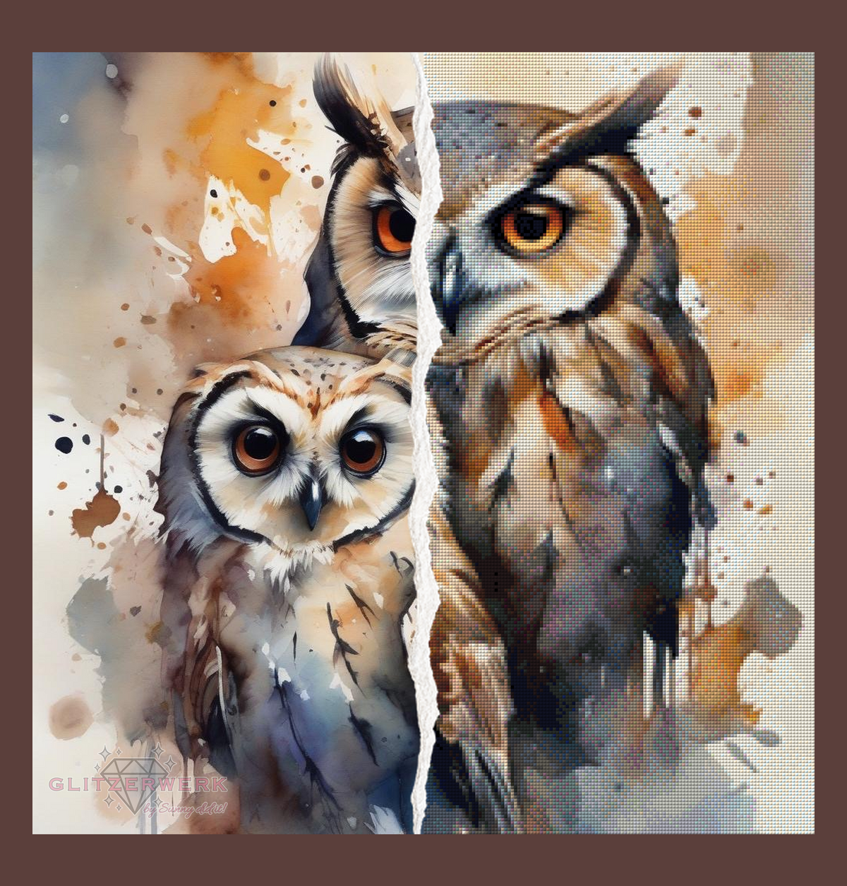 Die Hüter des Waldes by Cre8tive Diamond Art 60x60cm 125 Farben