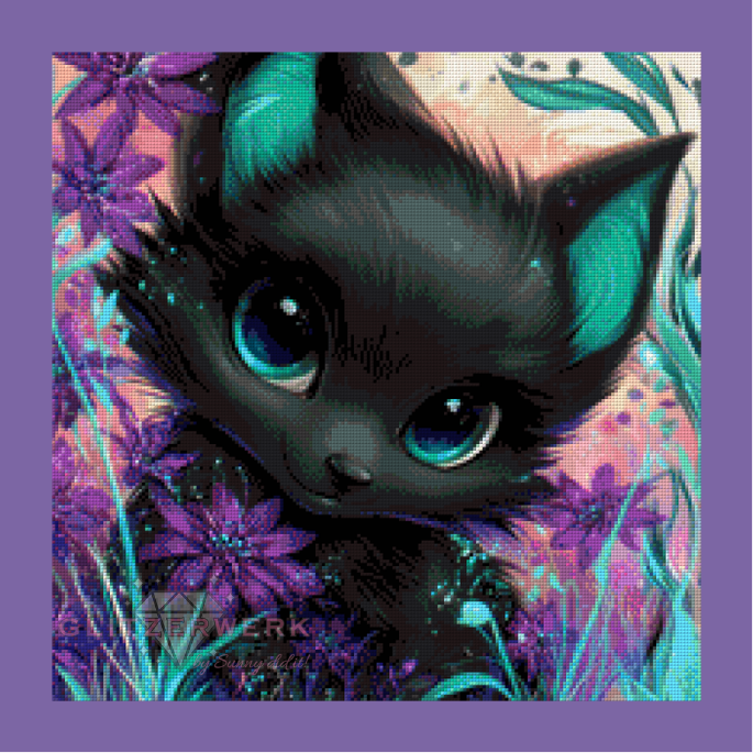 Kleine Schattenpfote by Sunny did it! 50x50cm 110 Farben