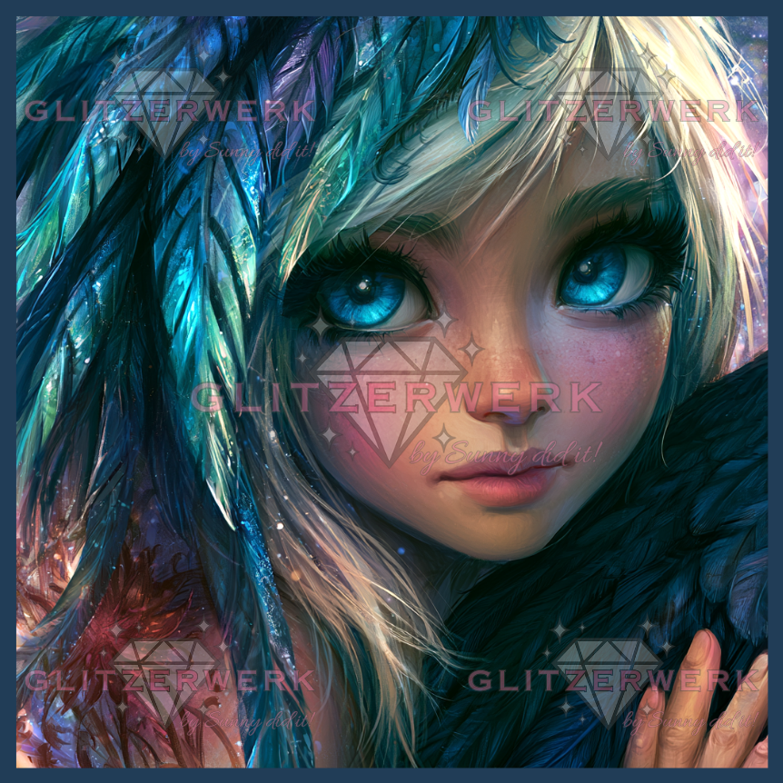 Zauberblick 2.0 by Sunny did it! 70x70cm 145 Farben