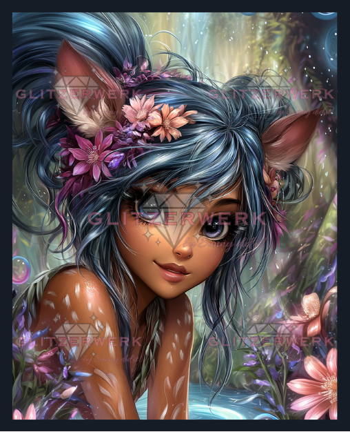 Fawn Girl by Sunny did it! 40x50cm 100 Farben
