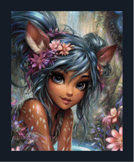 Fawn Girl by Sunny did it! 40x50cm 100 Farben