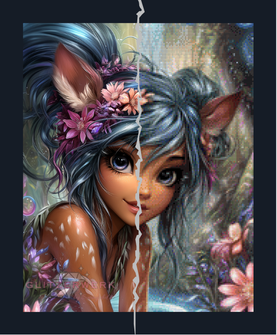Fawn Girl by Sunny did it! 40x50cm 100 Farben