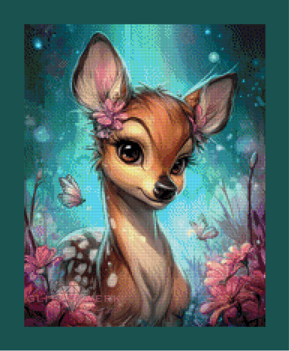 Blossom Fawn 2.0 by Sunny did it! 40x50cm 115 Farben