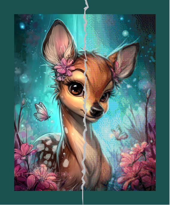 Blossom Fawn 2.0 by Sunny did it! 40x50cm 115 Farben