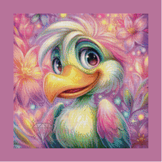 Full FairyDust Pelikan by Sunny did it! 40x40cm 60 Farben