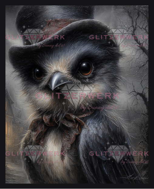 Schattenvogel by Sunny did it! 40x50cm 43 Farben