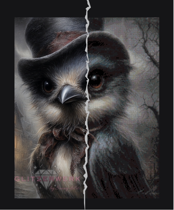 Schattenvogel by Sunny did it! 40x50cm 43 Farben